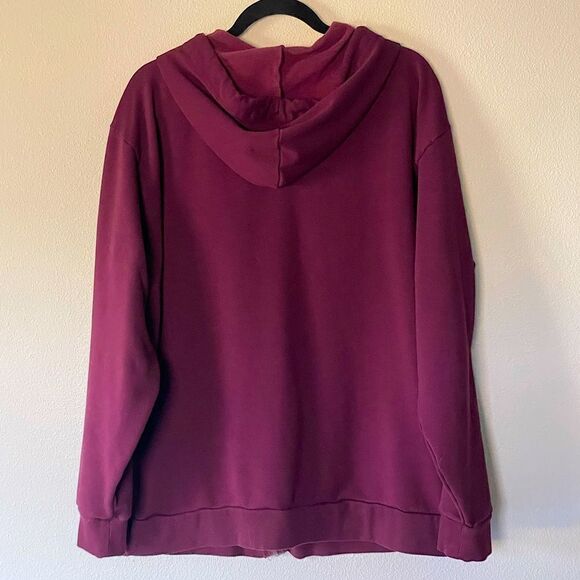 Men’s Eddie Bauer Plumb Colored Zip-Up Hooded Jacket. Size XL. - Picture 2 of 4